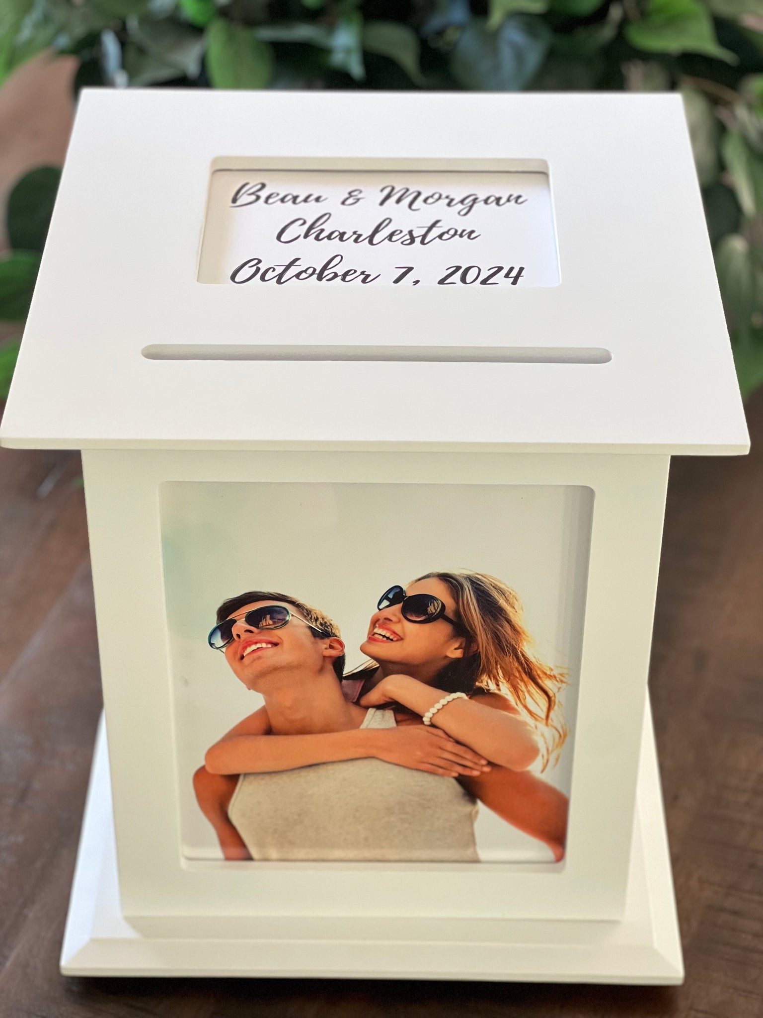 Custom Card Box With Lock for Wedding Personalized Card Box 