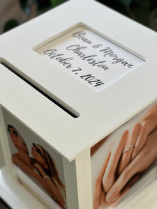 White Wedding Card Box \\ Card Box For Weddings \\ Wedding Money Holder \\ Graduation Card Box