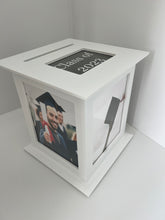 Load image into Gallery viewer, GRADUATION CARD BOX || CUSTOM GRADUATION CARD BOX || PERSONALIZED CARD BOX FOR GRADUATIONS